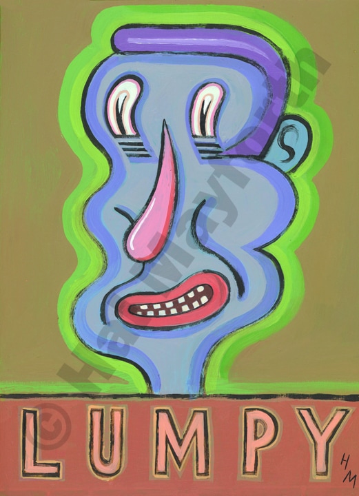 Humorous print Lumpy